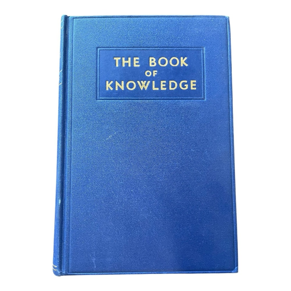 The Book of Knowledge Volume 7 Encyclopedia Vintage 1934 Blue Hardcover Grolier